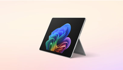 A side view of Surface Pro for Business in the color Platinum.